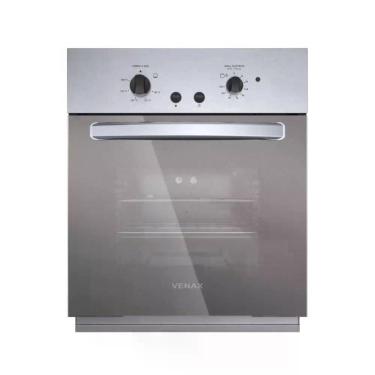 Imagem de Forno a Gás de Embutir Venax Cristallo GIII 50L 700W com Grill Timer Mecânico Luz Interna Inox 220V