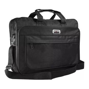 Imagem de Bolsa Executiva Pasta Transversal Importada Ref: 212 (Preto, Único)