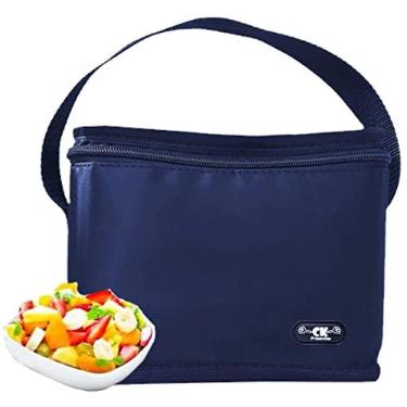 Imagem de Bolsa Térmica Masculina Pequena para Marmita Azul Marinho
