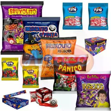 Imagem de Kit doces de halloween sortidos c/12 itens - Florestal