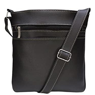 Imagem de Lenna's Bolsa Transversal Tiracolo Com Zíper Expansor Preta LE05