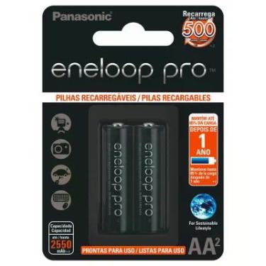 Imagem de Pilha Recarregavel Panasonic Eneloop Pro 2550ma Aa Blister, Com 2 Bk-3hcce/2bb