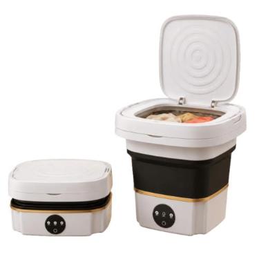 Imagem de Lavadora Portátil Dobrável 6,5L 36W com Cesto para Centrifugação