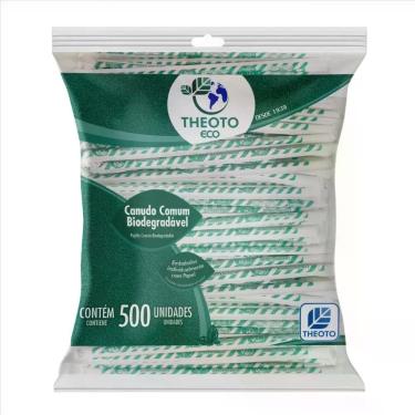 Imagem de Canudo Biodegradável Embalados Individualmente  Pacote com 500 Unidade