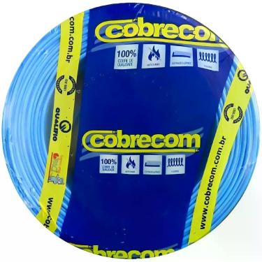 Imagem de Cabo Flexicom de Cobre 2,5mm 750 Volts Azul com 100 Metros 382370 Cobrecom Cabo Flexicom Azul De