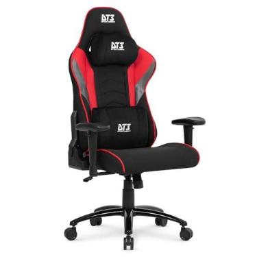 Imagem de Cadeira Gamer DT3 Elise Fabric, ergonomica e confortável em Tecido DT3 MaxWeave™, espuma injetada, estrutura em aço reforçado, braços 1D+, suporta até 130kg e altura máx. de 1,80m (Red)