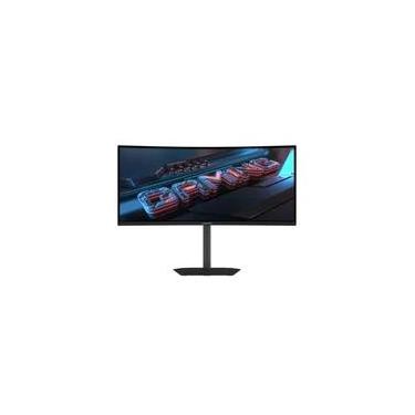 Imagem de Monitor Gamer Curvo Gigabyte 34", QHD, 120Hz, 1ms, VA, Adaptive-Sync, FreeSync Premium, HDR Ready, Altura Ajustável, Preto - GS34WQCA