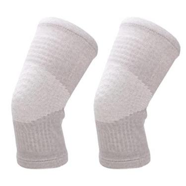 Imagem de Manga de compress?o de joelho el¨¢stica respir¨¢vel respir¨¢vel mais quente de 2 pe?as,joelheiras de aquecimento autom¨¢tico para dor no joelho s?o adequadas para idosos(L), Joelheiras Aquecedoras M