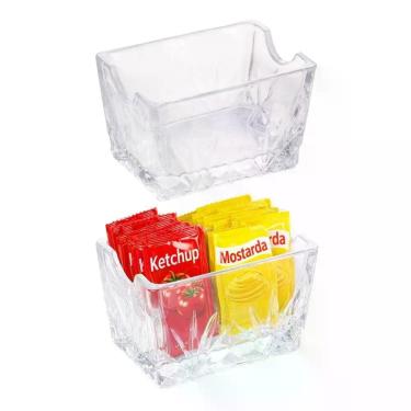 Imagem de Kit 2 Porta Sachê Dublin para Açúcar Adoçante e Molhos de Vidro para M