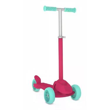 Imagem de Patinete Infantil 3 Rodas LED Rosa Ajustável - Congratulations Store