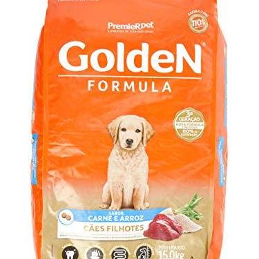 Imagem de Premier Pet Golden Ração para Cães Filhotes, Sabor Carne e Arroz, 15kg