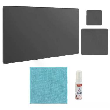 Imagem de Kit Escritório Mousepad 43x30 Porta Copo Limpa Tela Notebook - M3M, Un