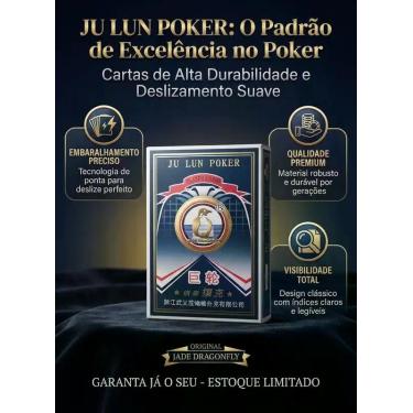 Imagem de Cartas de Baralho Profissional Ju Lun Poker Ótimo Deslize para Truco