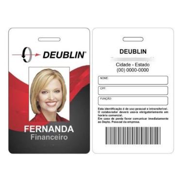Imagem de Crachá PVC ou Comanda Personalizada Frente e Verso – Kit 15 Unidades - Identificação - Negócios