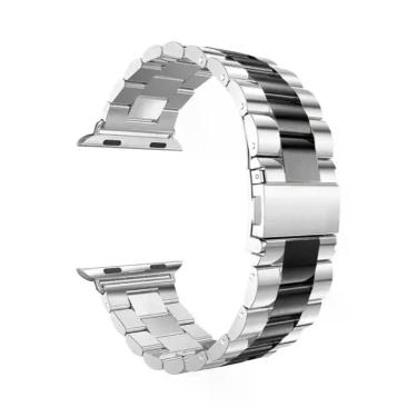 Imagem de Pulseira De Metal Em Aço Inoxidável Para Apple Watch 46mm 42mm 44mm 40