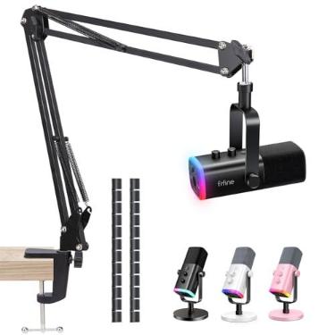 Imagem de SUNMON Braço De Lança Fifine Am8 - Braço De Lança De Microfone De Tesoura De Metal Para Microfone Fifine, Braço De Lança Fifine Com Adaptador De 3/8 '' A 5/8 '', Suporte De Microfone Fifine K688 Com M