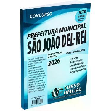 Imagem de Apostila Prefeitura de São João Del Rei MG Parte Comum aos Cargos - CU