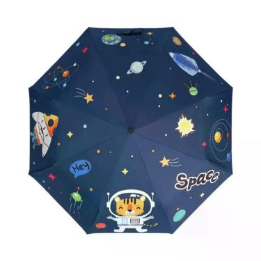 Imagem de Guarda-chuva Dobrável Unicórnio Dinossauro Tigre Com Design Moderno E 