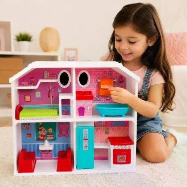 Imagem de Casinha Infantil Temática Mônica Branca Estimula Criatividade Seguranç