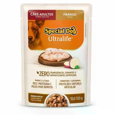 Imagem de Sachê Special Dog Adultos Raças Pequenas Frango 100g Ração Úmida Premi