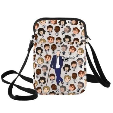 Imagem de BWWKTOP Bolsa tiracolo DR Gregory Fans Gift Everybody Lies Gregory Merch, Everybody Lies Xk-b, 8.5 x 5.5 x 0.59 inches, Bolsa tiracolo