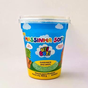 Imagem de Massa De Modelar Massinha Soft 500g UTI GUTI, Verde
