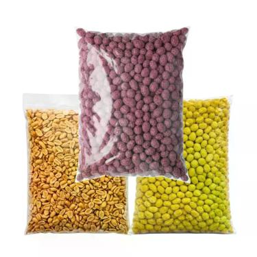Imagem de Kit Amendoim Mix - Tradicional Crocante - Sem Pele Torrado Salgado e P