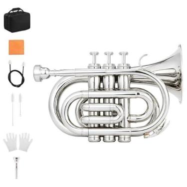 Imagem de instrumentos musicais (Trompete Pocket Silver)