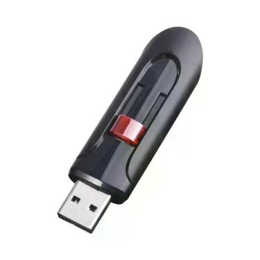 Imagem de Pen Drive USB De Alta Velocidade 128GB Preto Com Chaveiro Bônus 64GB 3