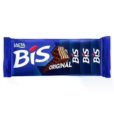 Imagem de Chocolate Bis ao Leite Lacta 100,8g, 1 Pacote com 16 unidades, Ao Leit