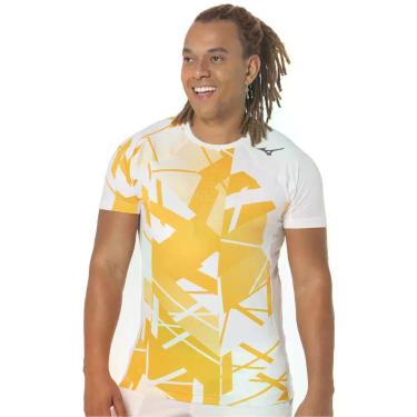 Imagem de Camiseta de Tennis Mizuno Daybreakers Shadow Masculina, G, Branco