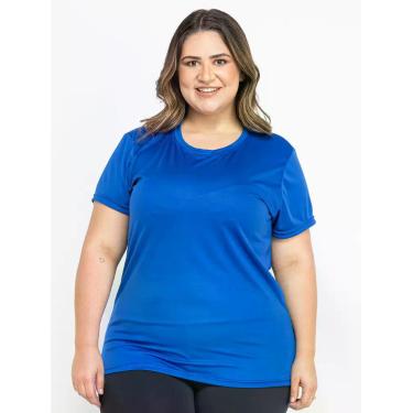 Imagem de Camiseta Feminina Dry Fit Plus Size - DCR, Azul royal, P
