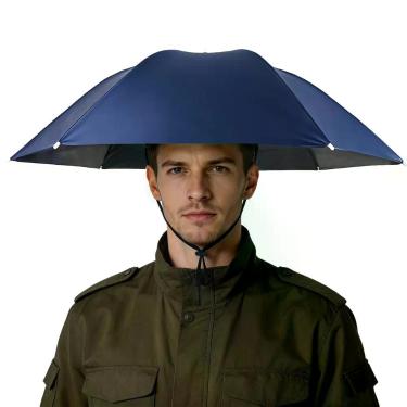 Imagem de Chapéu Guarda-Chuva Luwint 91 cm Azul Mãos Livres