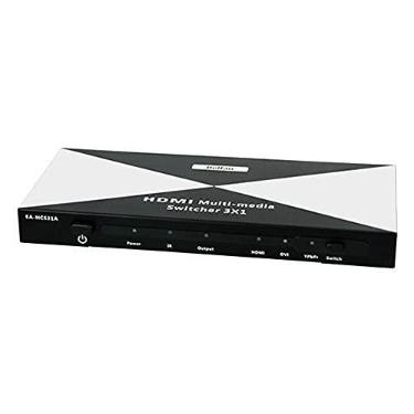 Imagem de Belfan Conversor Switcher 3x1 HDMI YPbPr DVI para HDMI com Scaler e Áudio Digital