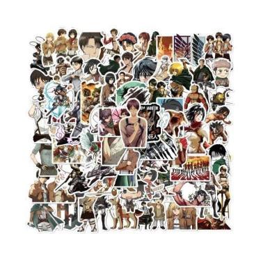 Imagem de Adesivos De Graffiti Do Anime Attack on Titan, 100 Peças, À Prova D'ág