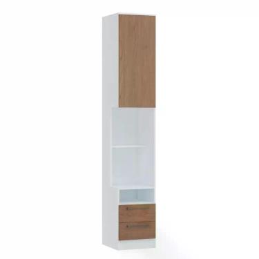 Imagem de Mesa de Cabeceira Modulada Reto 1 Porta 2 Gavetas Requinte+ 100% MDF B