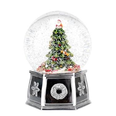 Imagem de Spode Globo de neve do país das maravilhas de inverno para árvore de Natal, reproduz música calmante - Dolomita durável, colecionável personalizado ótimo para o Natal, casamentos, decoração de casa