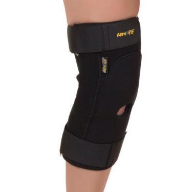 Imagem de Joelheira Articulada Ortopédica Em Neoprene Bilateral Preto Artipé - A