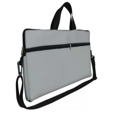 Imagem de Case Capa Maleta Premium Para Notebook Laptop De 15,6 Com Alça De Mão Alça De Ombro E Zíper Lateral - Cinza