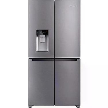 Imagem de Geladeira Consul Inverse Frost Free Inverter 543L Dispenser de Água e Gelo BRO90MK Inox 110V