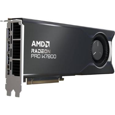 Imagem de AMD Radeon™ Pro W7800, placa gráfica profissional, estação de trabalho, AI, renderização 3D, 32GB GDDR6, DisplaPort™ 2.1, AV1, 45 TFLOPS, 70 CUS, 260W TDP, 8K