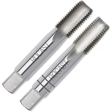 Imagem de Macho Manual Seriado em Aço Liga (WS) Rosca Paralela para Tubo BSP (G) - Jogo com 2 Peças - 1/2"-14 FPP - Rocast - 264,0097