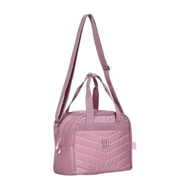 Imagem de Lancheira Térmica Crinkle Metalizado Matelassê Rebecca Bonbon Rosa - Clio Style