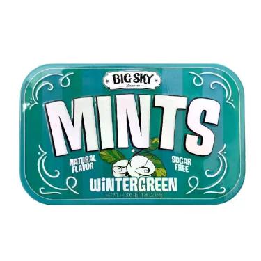 Imagem de PASTILHAS Balas Mints Wintergreen Big Sky Lata 50g