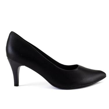 Imagem de Scarpin Piccadilly Luiza Conforto Feminino, Salto Alto, Preto (Preto, BR, Adulto, Numérico, 38)