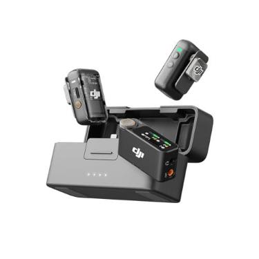 Imagem de Microfone DJI Mic 2 (2 TX + 1 RX + Case) – Kit Completo Sem Fio, Áudio Profissional, Versão BR – DJI116