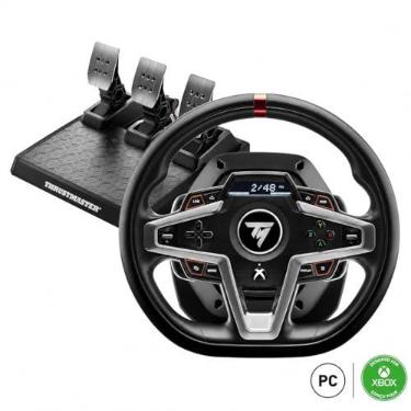 Imagem de Thrustmaster T248 X Force Feedback Racing Wheel & Pedal Set - XBOX & PC | Câmbios magnéticos de remo, tela de telemetria embutida, freio ajustável, sensores Hall sem drift, para jogos de condução sim