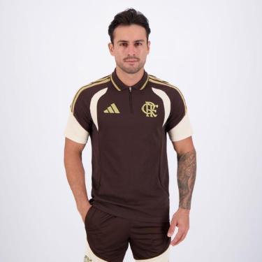 Imagem de Polo Adidas Flamengo 2026 Marrom, P