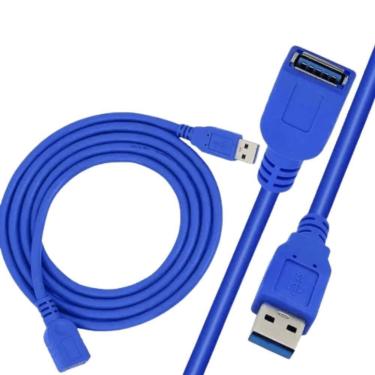Imagem de Cabo Extensor Usb 3.0 Cabo 1 Metro Am+Fm Azul Dk-104 - OEM