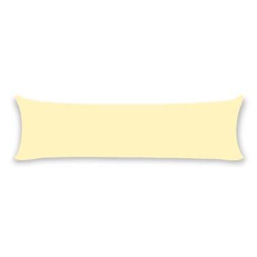 Imagem de Fronha Xuxão Capa Travesseiro De Corpo Percal 200 Fios (Amarelo)